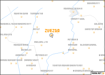 map of Zvezda