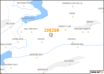 map of Zvezda