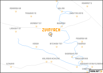 map of Zvinyach