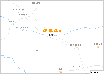 map of Zvirgzde