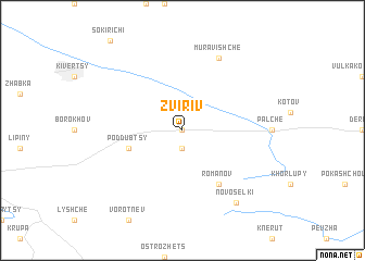 map of Zviriv