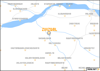 map of Zvizdalʼ