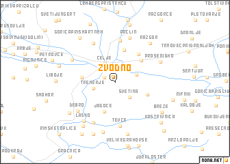 map of Zvodno