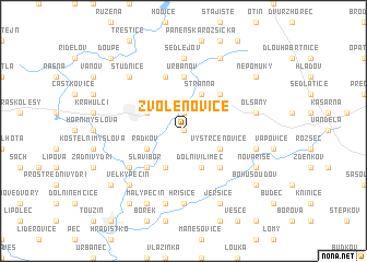 map of Zvolenovice