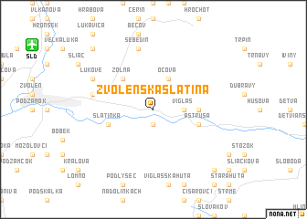 map of Zvolenská Slatina