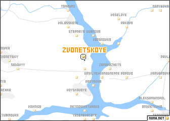 map of Zvonetskoye