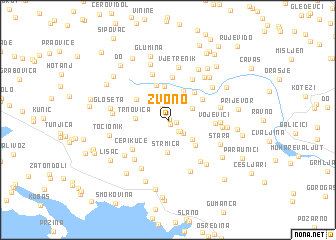 map of Zvono