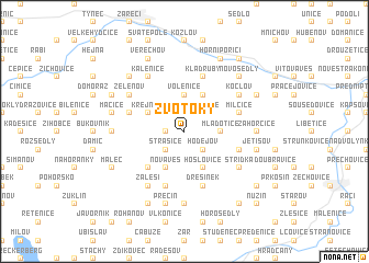 map of Zvotoky