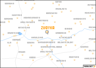 map of Zvoyka