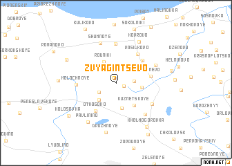 map of Zvyagintsevo