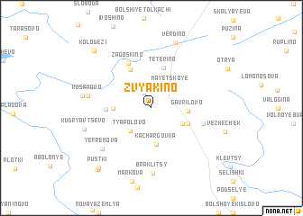 map of Zvyakino