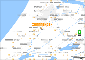 map of Zwaanshoek