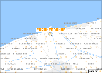 map of Zwankendamme