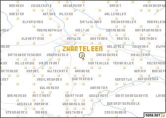 map of Zwarteleen