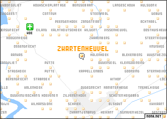 map of Zwartenheuvel