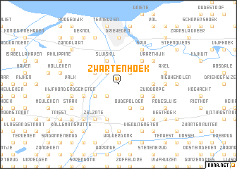 map of Zwartenhoek