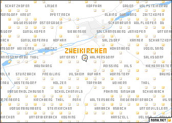 map of Zweikirchen