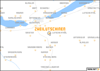 map of Zweilütschinen