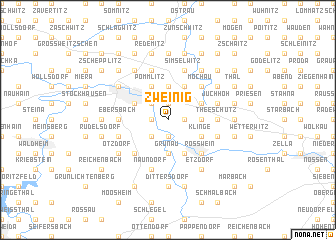 map of Zweinig