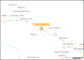 map of Zwenberg