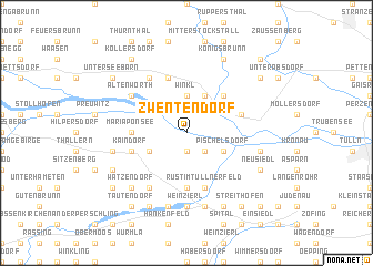 map of Zwentendorf