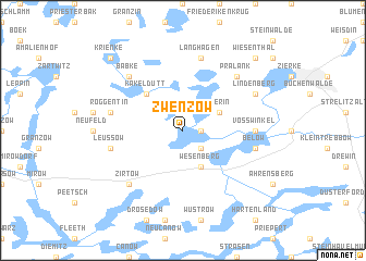 map of Zwenzow