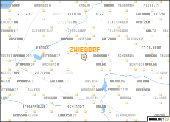 map of Zwiedorf