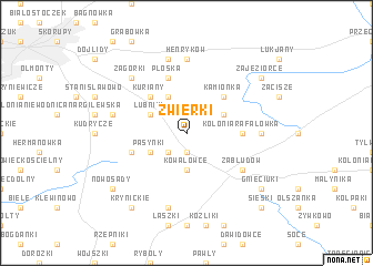 map of Zwierki