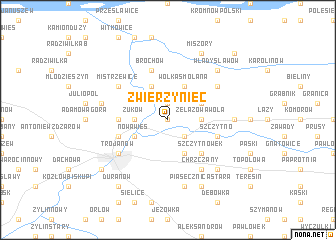 map of Zwierzyniec