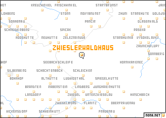 map of Zwieslerwaldhaus