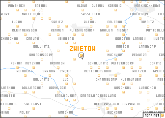 map of Zwietow