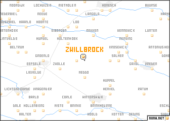 map of Zwillbrock