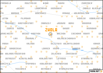 map of Zwola