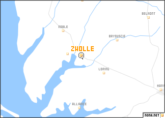 map of Zwolle