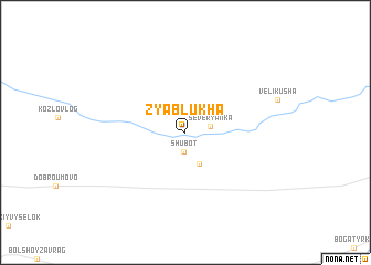 map of Zyablukha