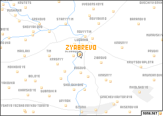 map of Zyabrevo