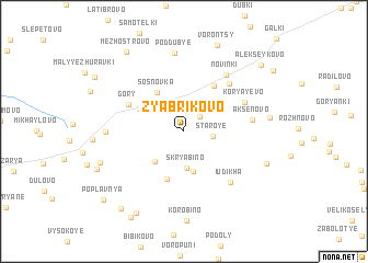 map of Zyabrikovo