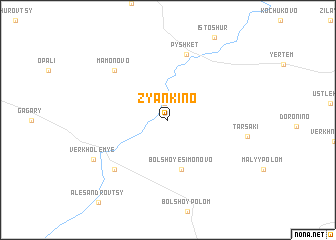 map of Zyankino