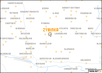 map of Zybinka