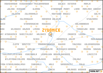 map of Żydomice