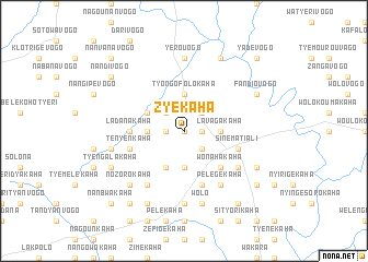 map of Zyékaha