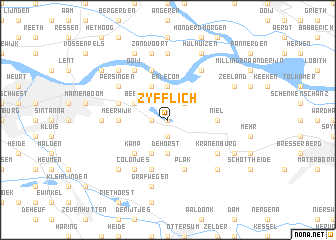 map of Zyfflich