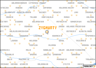 map of Zygmunty