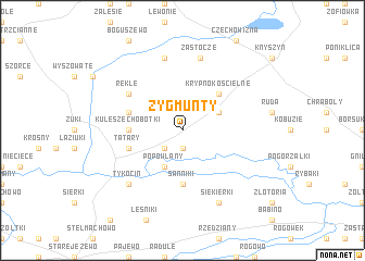 map of Zygmunty