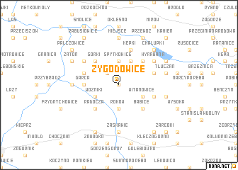 map of Zygodowice