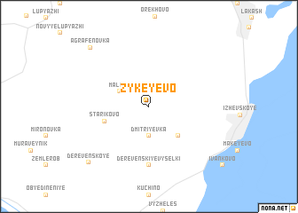 map of Zykeyevo