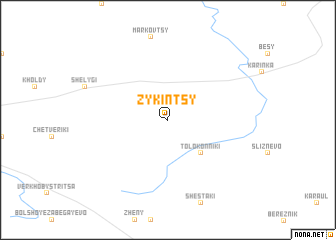 map of Zykintsy