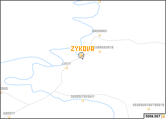 map of Zykova