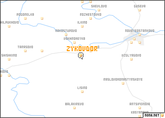 map of Zykov Dor