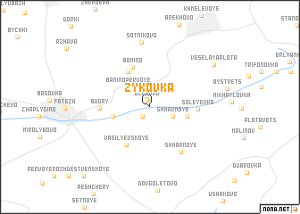 map of Zykovka